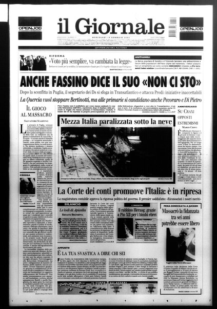 Il giornale : quotidiano del mattino